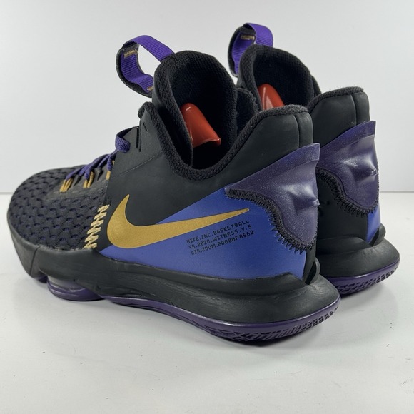 NIKE‎ Lebron Witness V 5 Basketball LA Lakers Sneakers CQ9380-003 Men\'s Size 7.5 main image 7
